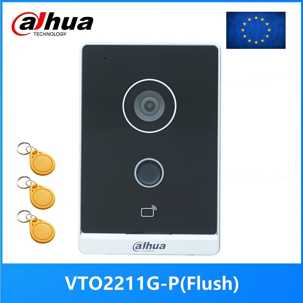 Dahua Multi-language VTO2211G-P 802.3af PoE IP Villa Doorbell,Video intercom,IP Door Phone,P2P Cloud,Door Station